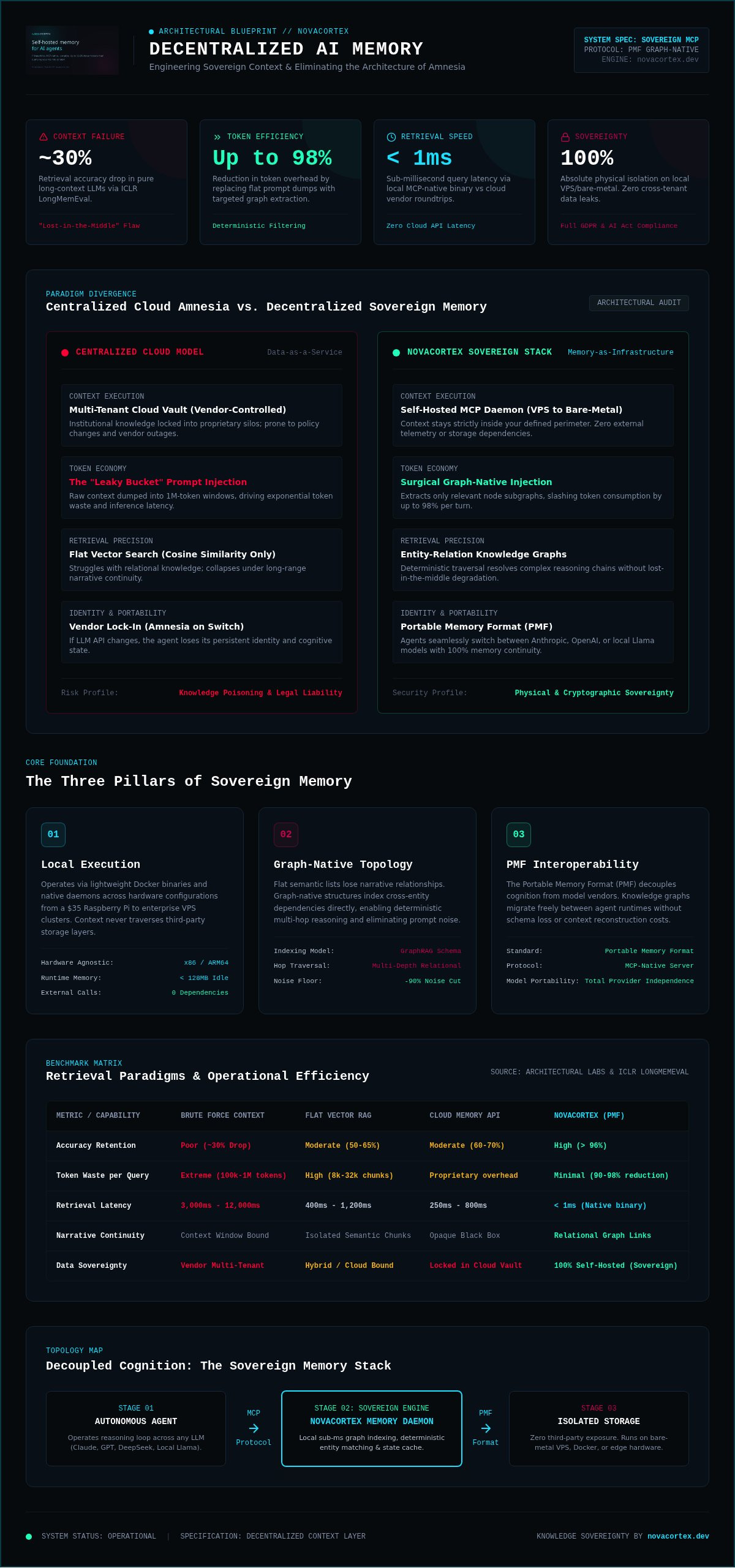 Decentralized AI Memory: Engineering Sovereign Context for Agents in 2026 — infographic